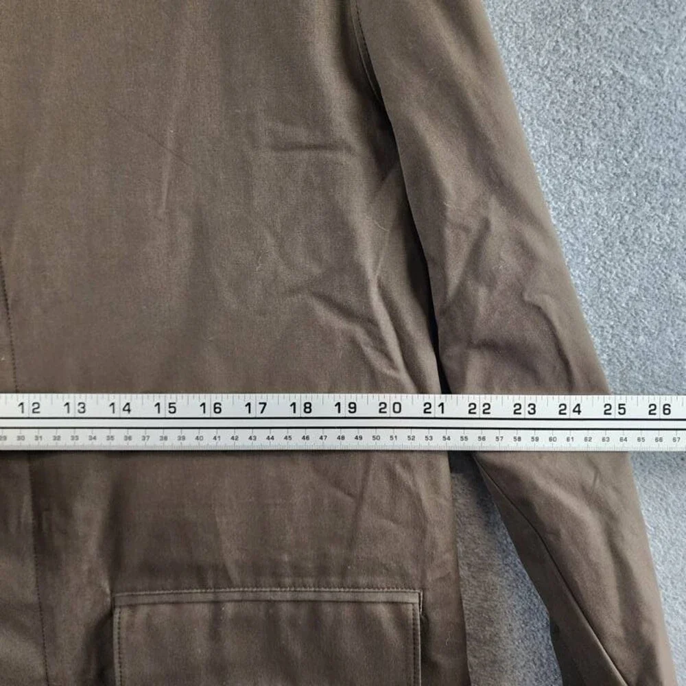 Vince Lightweight Car Coat Men's L Downtown Spread Collar Button Front Closure
